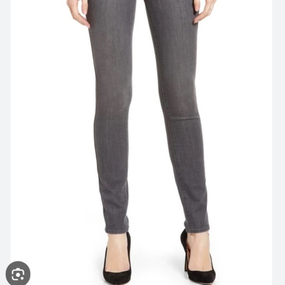 Paige Hoxton High Rise Ultra Skinny Jeans in Grey Peaks